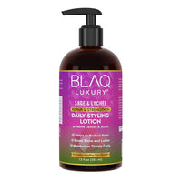 Blaq Luxury Sage and Lychee Daily Styling Lotion, 12 Oz
