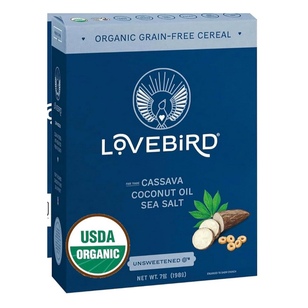 Lovebird Organic Grain Free Unsweetened Cereal, 7 Oz