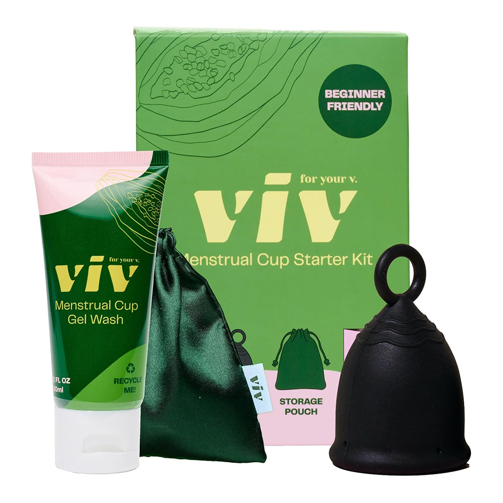 Viv for Your V Menstrual Cup Starter Kit for Comfortable Reusable Period Care 1Ea