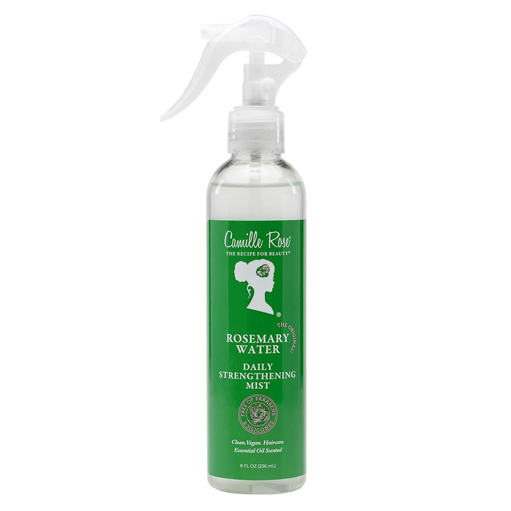 Camille Rose Naturals Rosemary Oil Daily Strengthening Mist for all Hair Types, 8 Oz