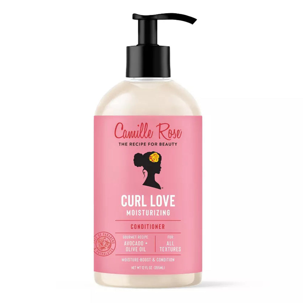 Camille Rose Curl Love Moisturizing Conditioner Gently Detangles Knots and Leaves Smooth Hair 12Oz (355ml)
