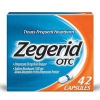 Zegerid Otc Omeprazole 20 Mg and Sodium Bicarbonate Acid Reducer for Frequent Heartburn Capsules, 42 Ea