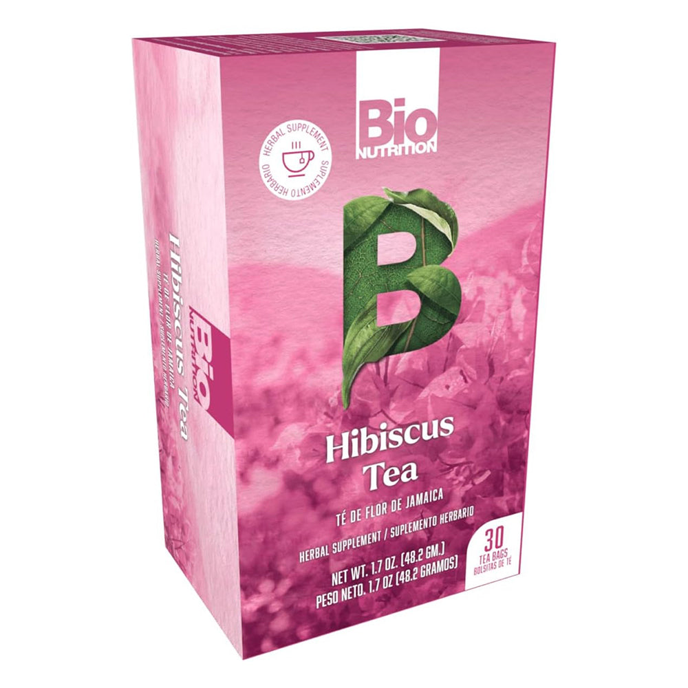 Bio Nutrition Hibiscus Tea Refreshing with a Delightful Subtle Fruit Flavor 30Ea