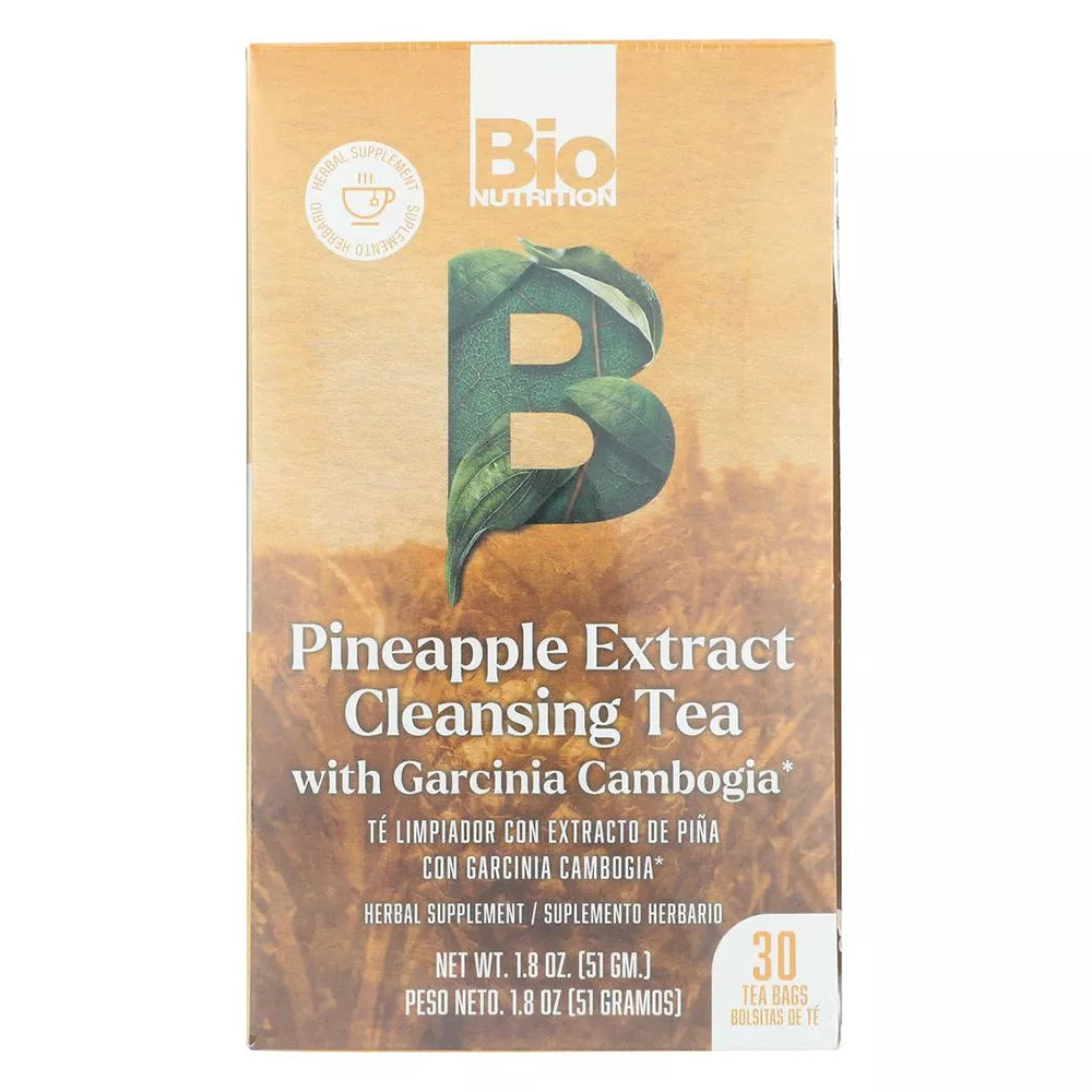 Bio Nutrition Pineapple Tea with Garcinia Cambogia Helps Body Cleanse 30Ea