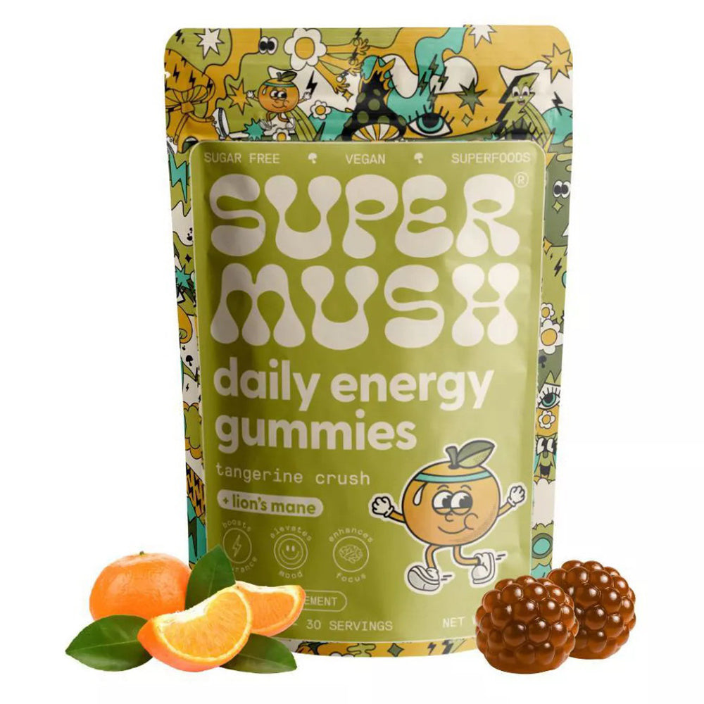 SuperMush Daily Energy Sugar Free Gummies 60Ea