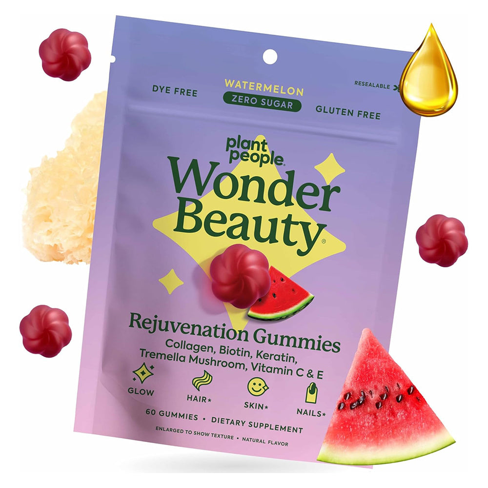 Plant People WonderBeauty Hair Skin and Nails Rejuvenation Gummies 60Ea