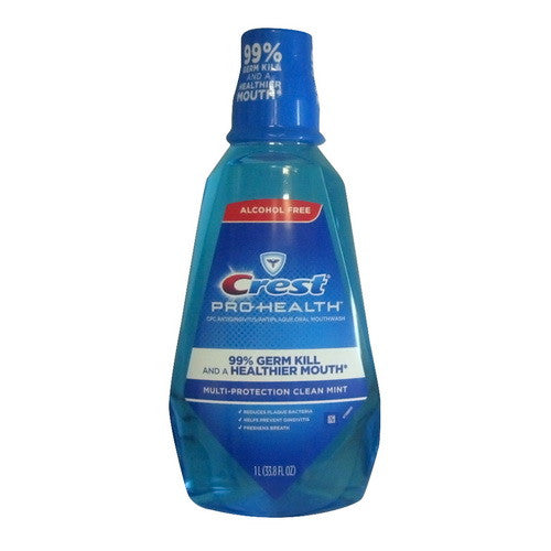 Crest Pro Health Mouth Wash With Refreshing Clean Mint - 1 Ltr