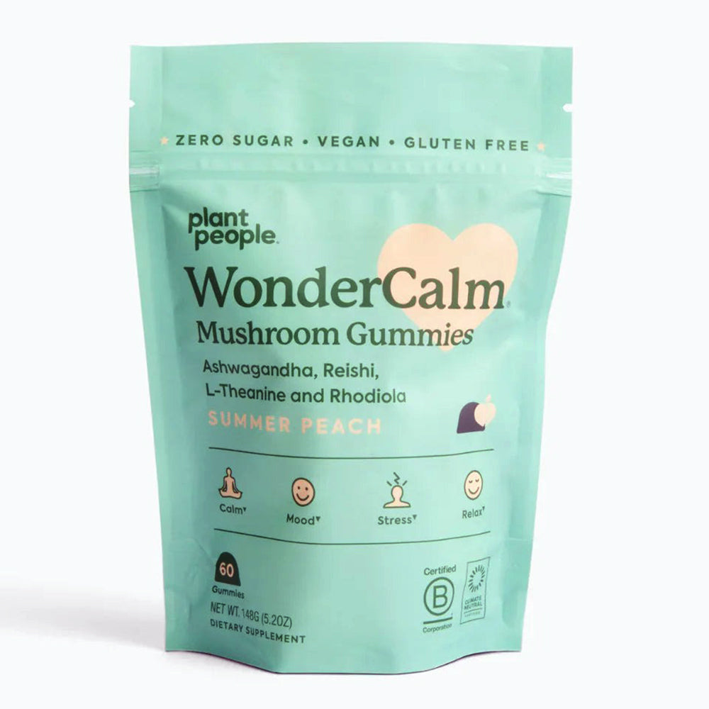 Plant People Wonder Calm Mushroom Gummies Summer Peach 5.2Oz (148g)