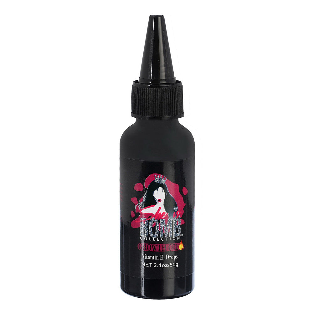 She Is Bomb Hair Growth Oil with Vitamin E Drops, 2.1 Oz