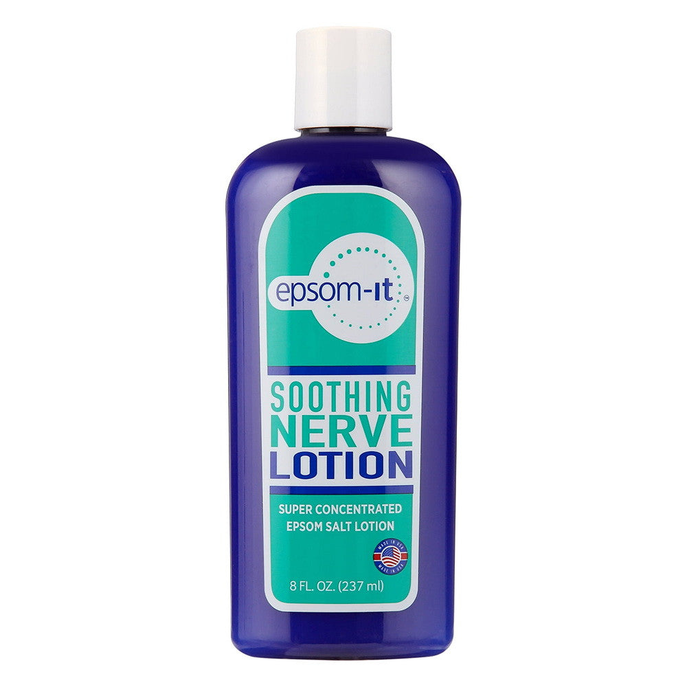 Epsom It Soothing Nerve Lotion Epsom Salt Magnesium Lotion with Capsaicin and Arnica, 8 Oz