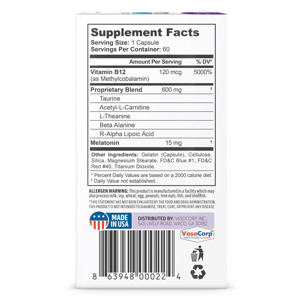 Neuropaway Pm Nighttime Nerve Capsules, 60 Ea