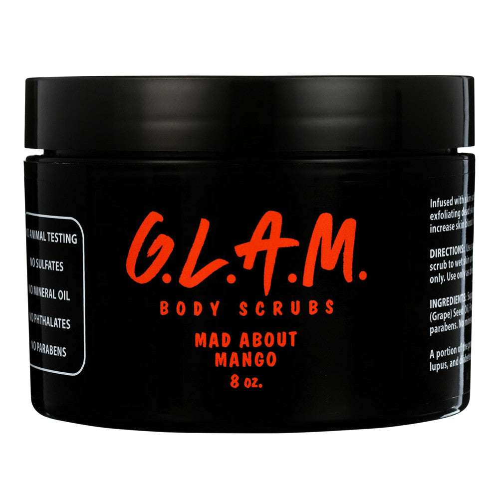 G.L.A.M. Body Scrubs Mad About Mango, 8 Oz