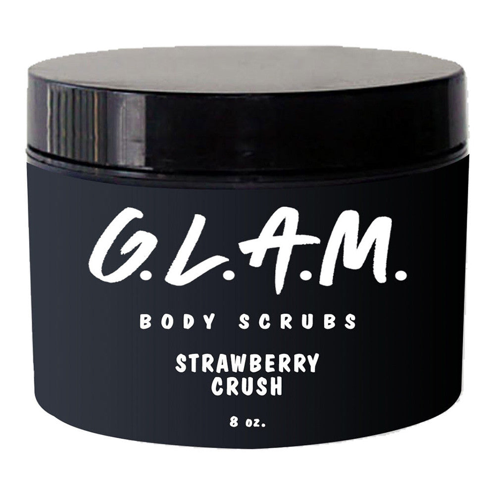 G.L.A.M. Body Scrubs Strawberry Crush Exfoliant, 8 Oz