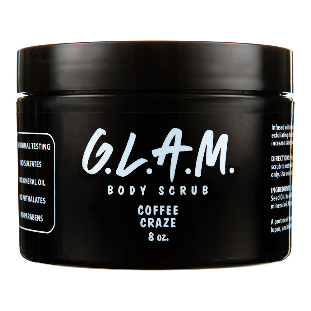 G.L.A.M. Body Scrubs Coffee Craze, 8 Oz