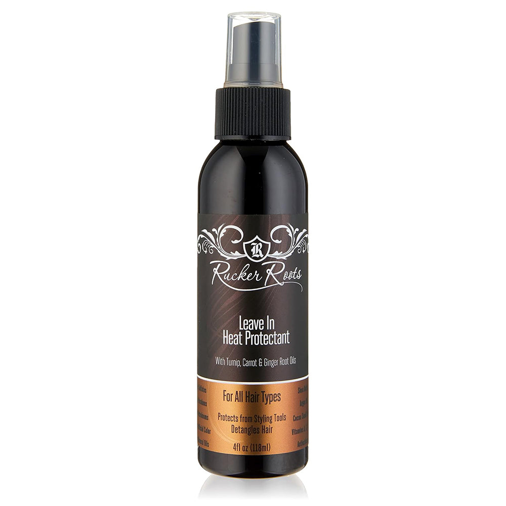 Rucker Roots Leave In Heat Protectant with from Styling Tools Detangles Hair Oil For All Hair Types 4Oz (118ml)