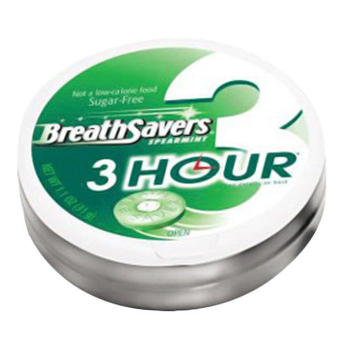 Hershey Chocolates Breath Savers 3Hour Spearmint 1.1Oz, 8Ea
