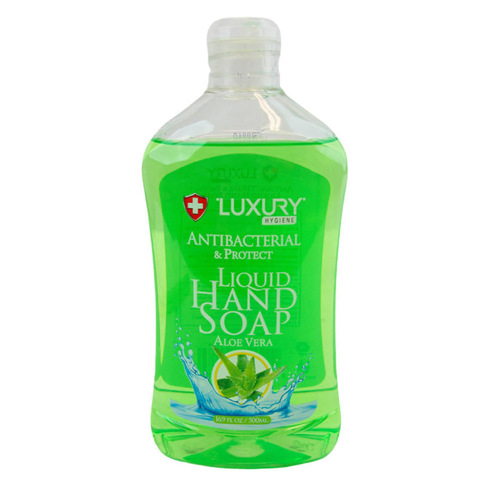 Luxury Hygiene Antibacterial and Protective Liquid Hand Soap with Aloe Vera 16.9Oz (500ml)