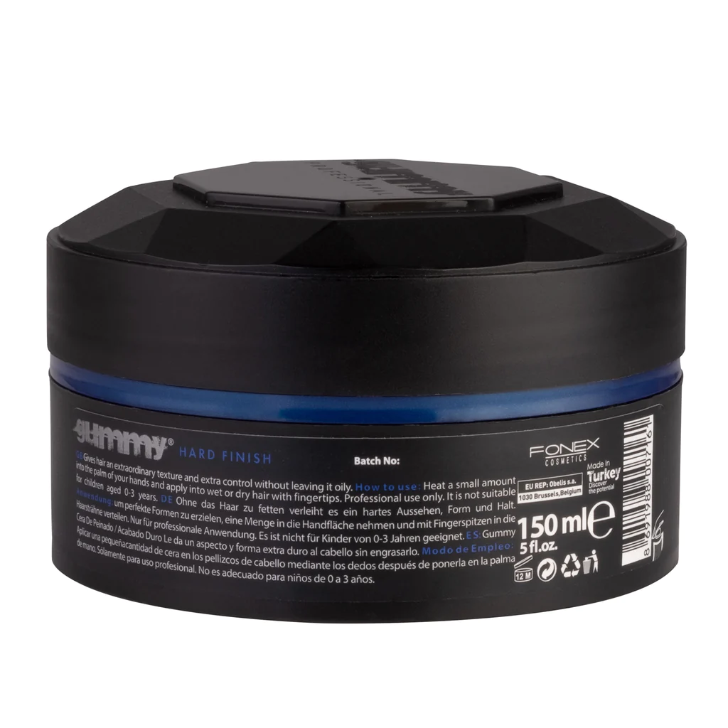 Fonex Gummy Styling Wax, Hard Finish, 5 Oz