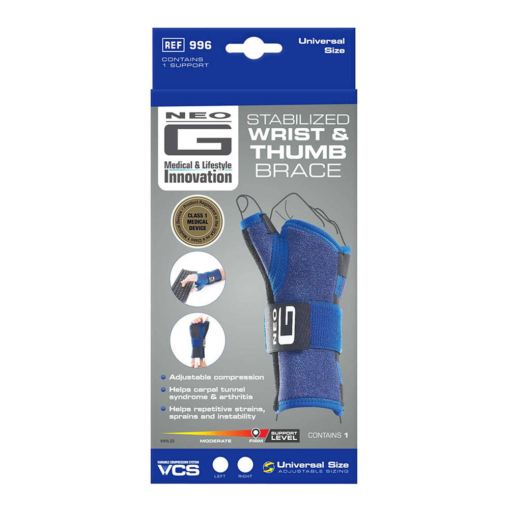 Neo G Stabilized Wrist and Thumb Left Brace, 1 Ea