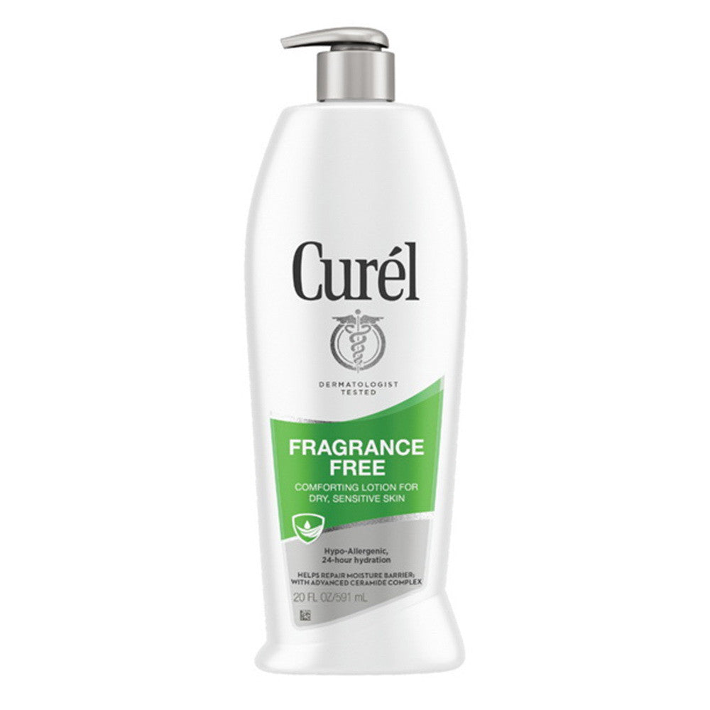 Curel Daily Moisture Lotion for Dry Skin,Fragrance Free, 20 Oz