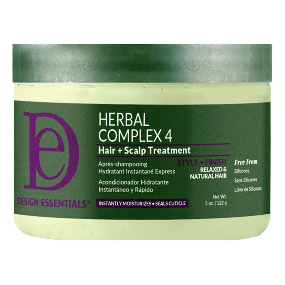 Design Essentials Herbal Complex 4 Hair and Scalp Treatment Style and Finish 5Oz (122g)