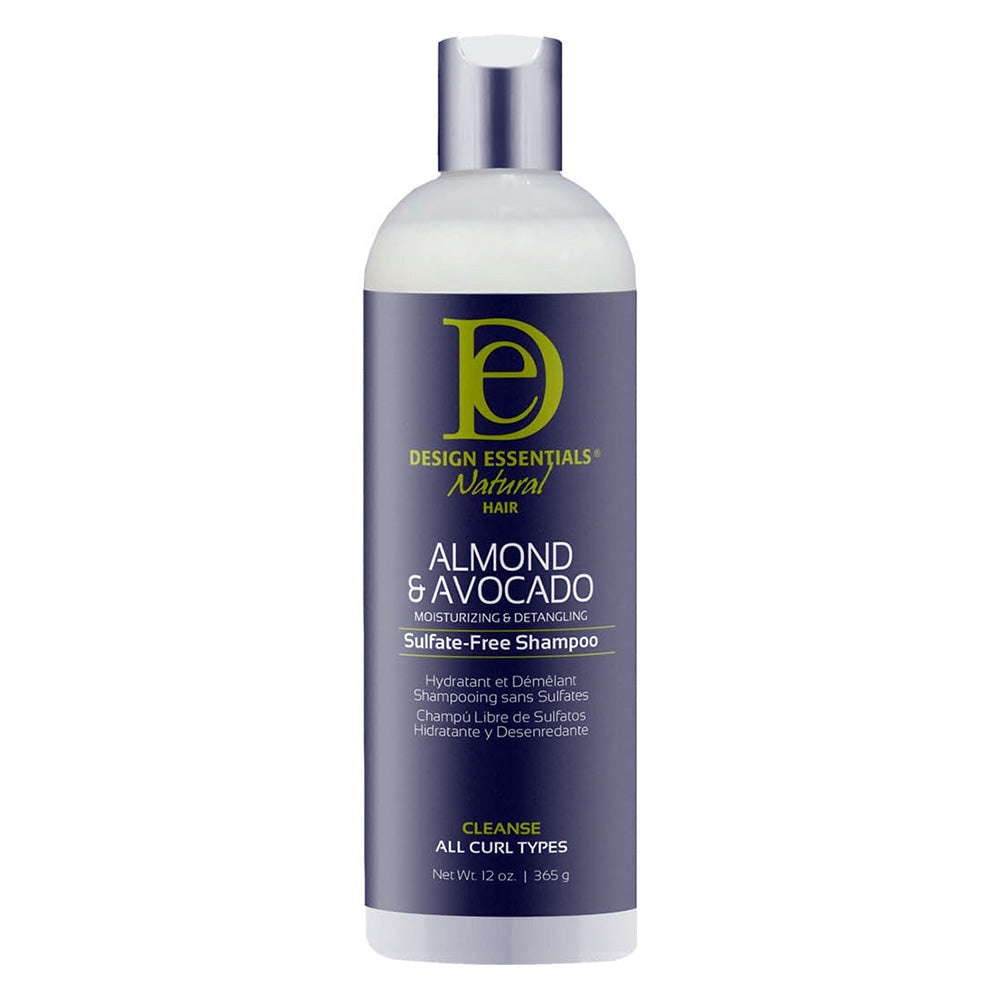 Design Essentials Natural Almond & Avocado Sulfate-Free Hair Shampoo 12Oz (345g)