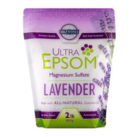 SaltWorks Ultra Epsom Premium Lavender Bath Salt, 2 Lb