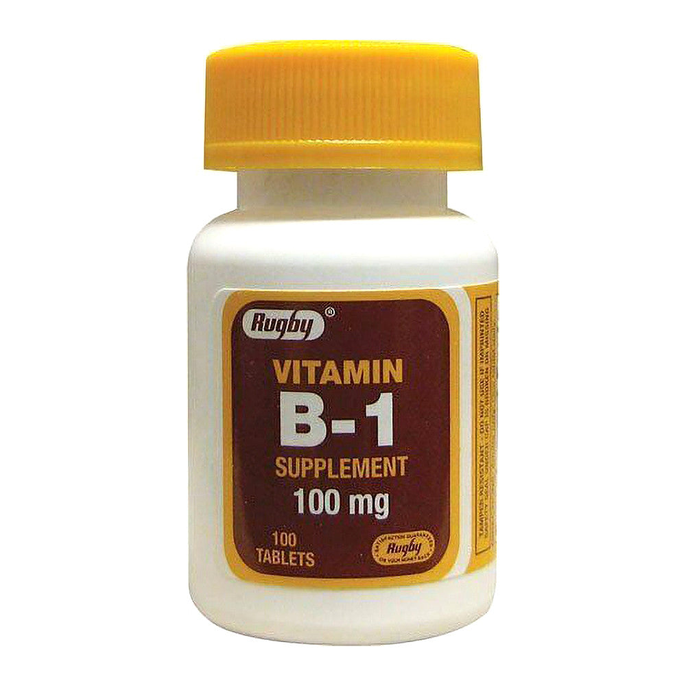Rugby Vitamin B-1 100 Mg Supplement Tablets, 100 Ea