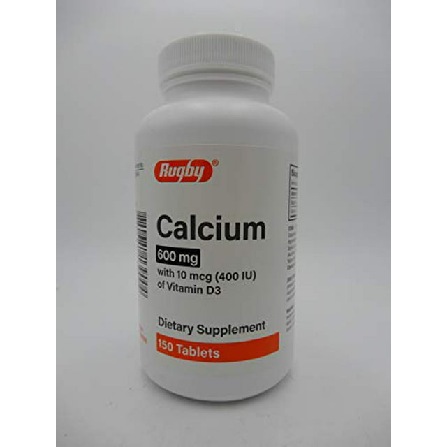 Rugby Calcium 600 Mg with 10 Mcg of Vitamin D3, 150 Ea