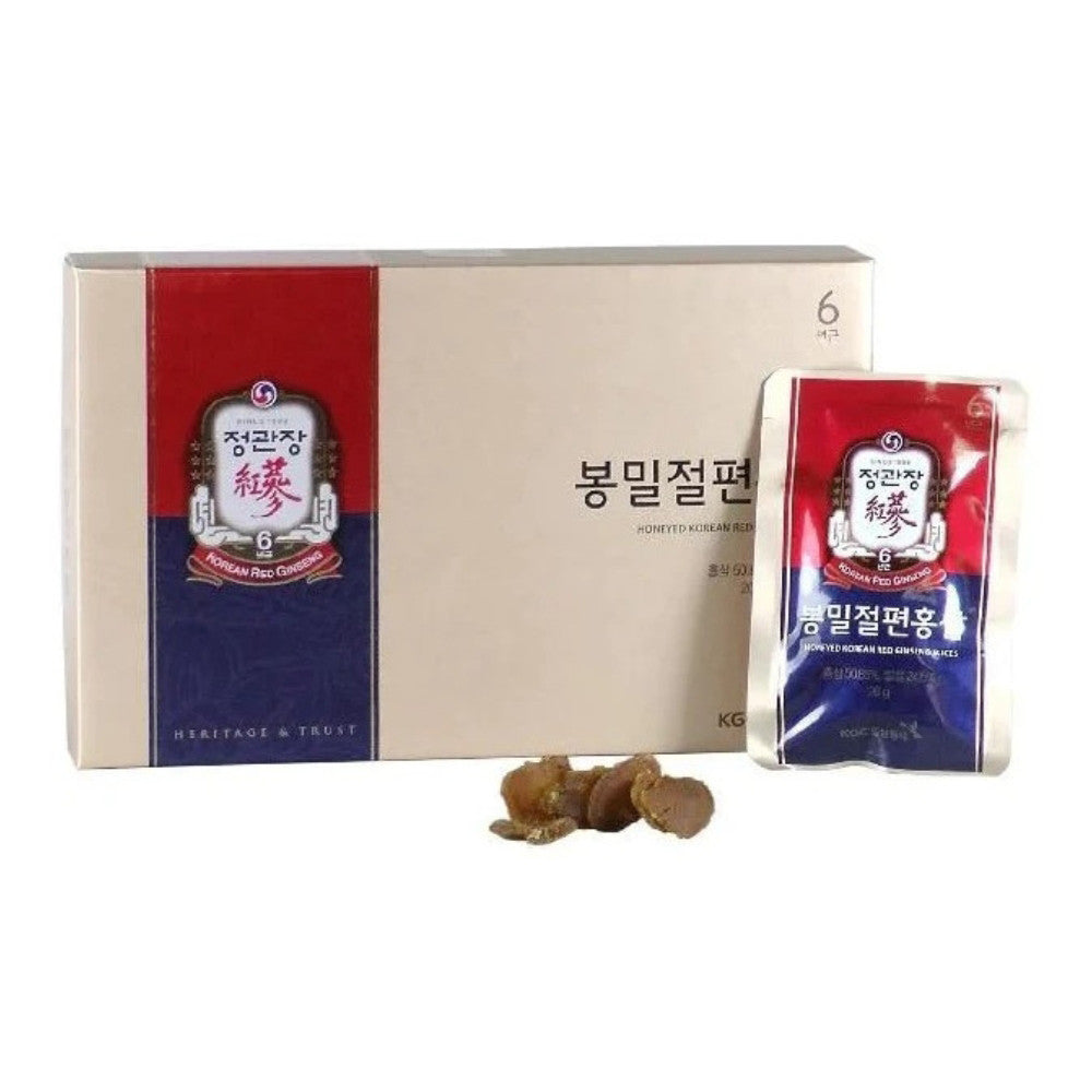 Jung Kwan Jang Honeyed Korean Red Ginseng Slices 6Ea (20g)
