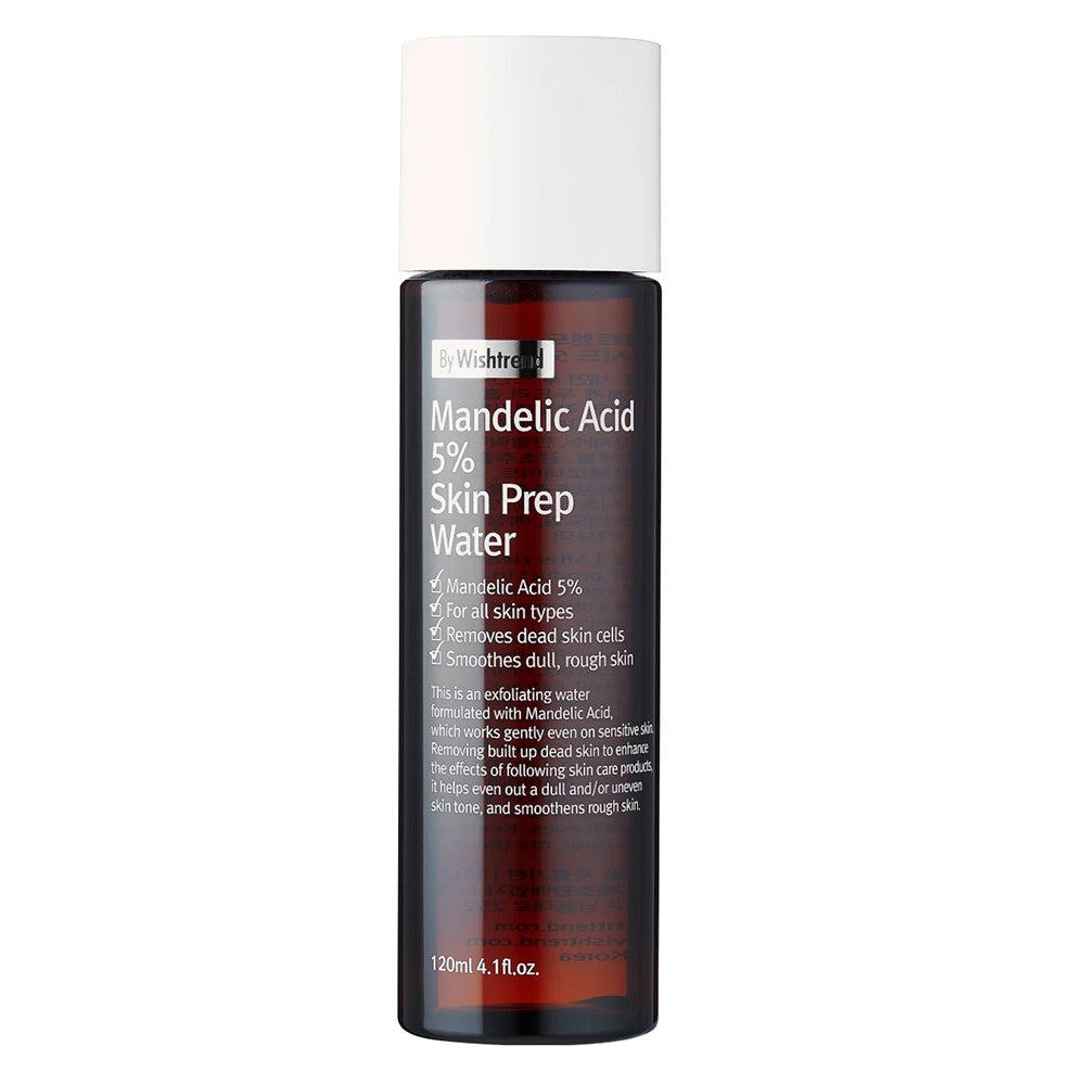 By Wishtrend Mandelic Acid 5% Skin Prep Water  for All Skin Types 4.1Oz (120ml)