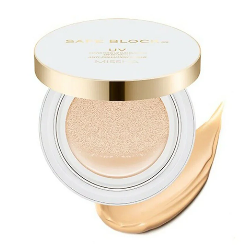 Missha Safe Block RX Cover Tone Up Sun Cushion SPF50 Sunscreen 1Ea