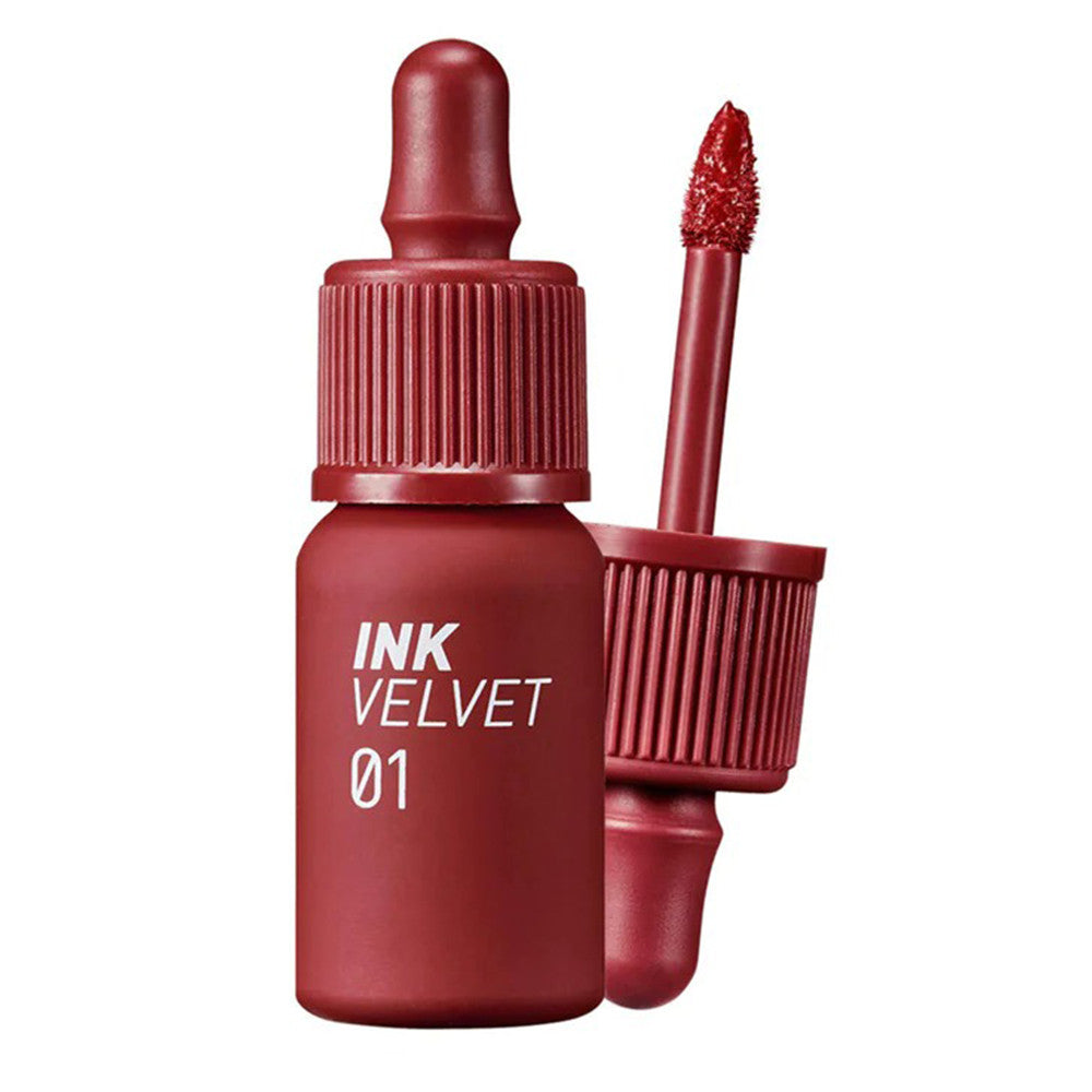 Peripera Ink The Velvet (AD) 01 Good Brick Silky Finish to Lips 0.14Oz (4g)
