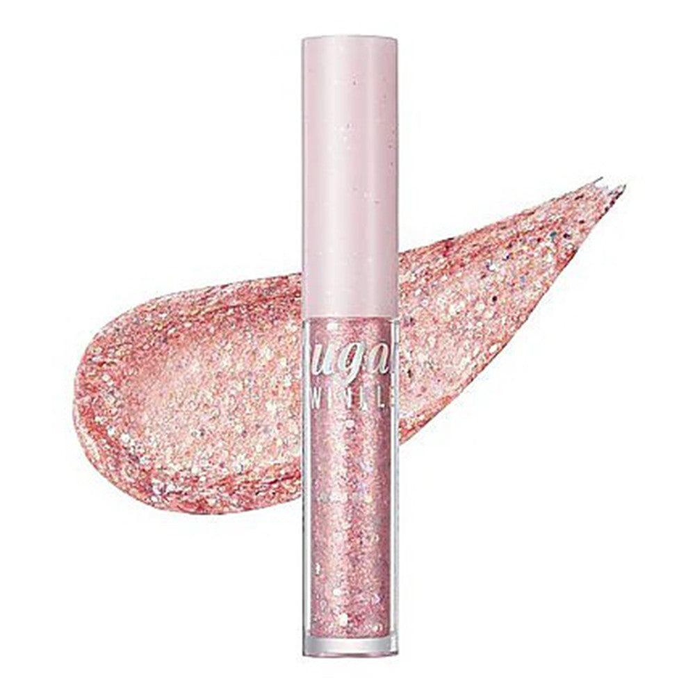 Peripera Sugar Twinkle Liquid Glitter 02 Sodapop Flakes Fabulous Makeup Look 1.9g 0.06Oz (1.9g)