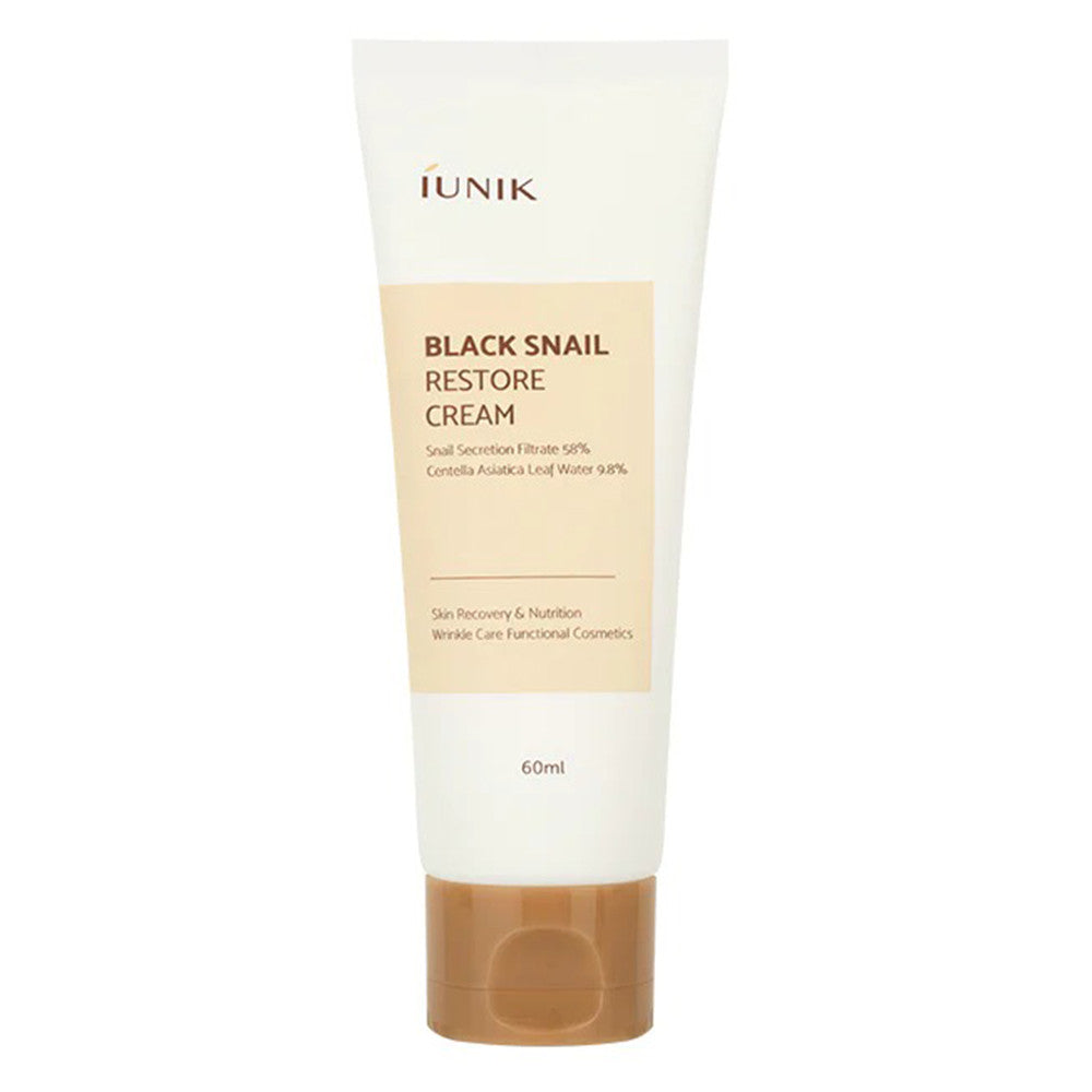 iUNIK Black Snail Restore Cream Skin Recovery and Nutrition 2.02Oz (60ml)