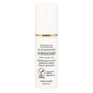d'Alba Double Serum All in One Multi Balm for Skin 0.35Oz (10mg)
