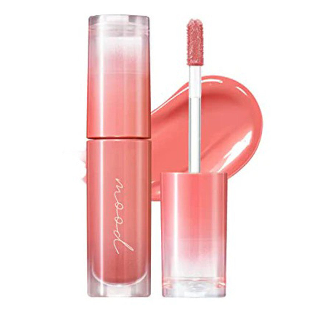 Peripera Ink mood Glowy Tint 02 Coral Influencer Glowy Look With Layering 0.14Oz (4g)