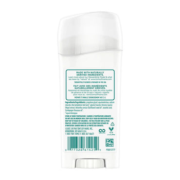Toms Of Maine Natural Long-Lasting Deodorant Stick Unscented, 2.25 Oz