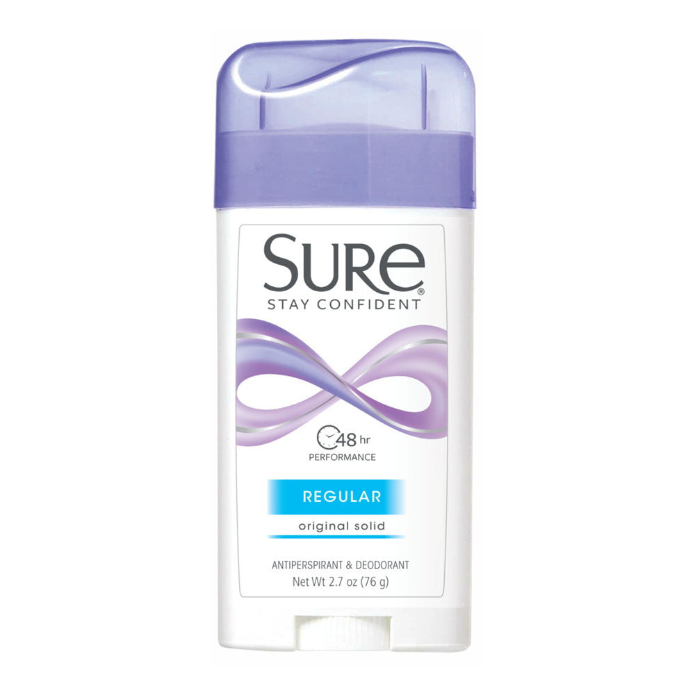 Sure Anti-Perspirant Deodorant Original Solid Regular, 2.7 Oz