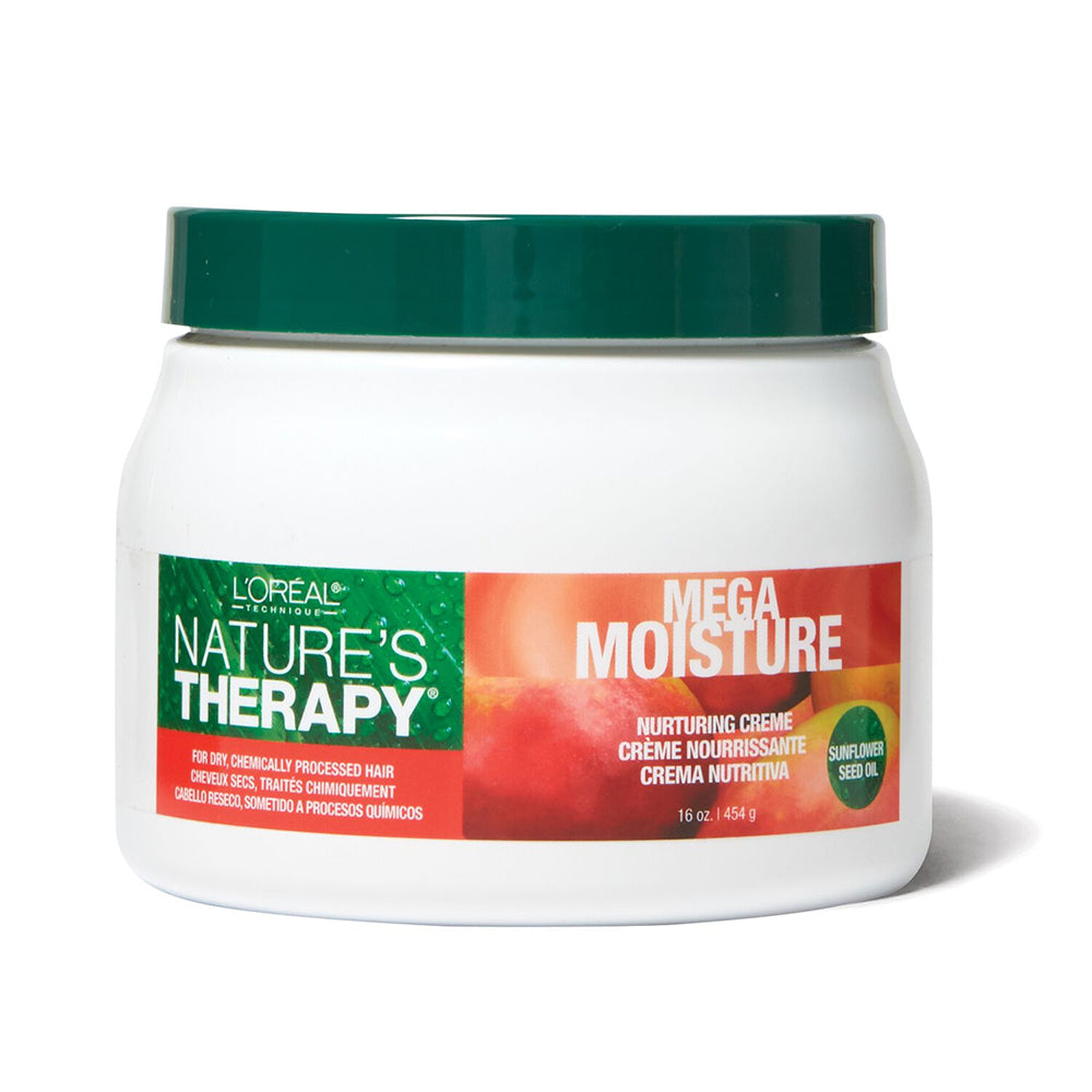 Loreal Natures Therapy Mega Moisture Creme Deep Conditioning for Softer Smoother and Tangle Tree Hair 16Oz (454g)
