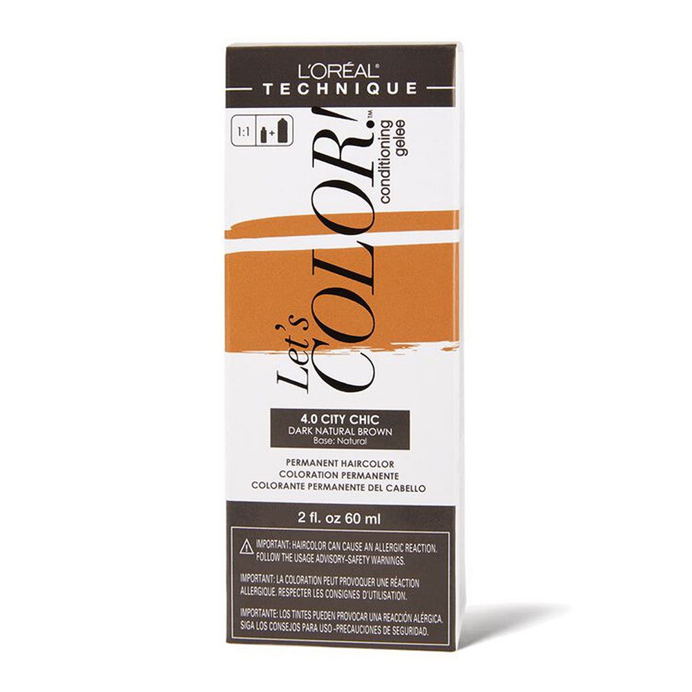 LOreal Lets Color 4.0 City Chic Natural Brown Permanent Haircolor, 2 Oz