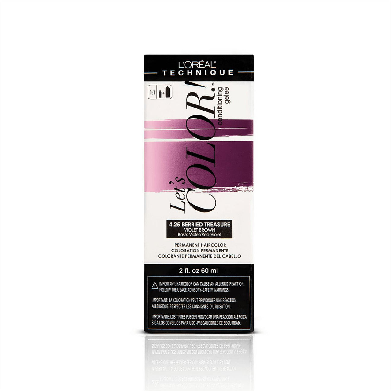 L'Oreal Let's Color Permanent Haircolor 4.25 Berried Treasure, 2 Oz