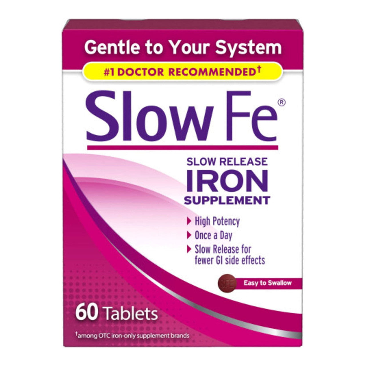 Slow Fe Slow Release Iron Supplement Tablets, 60 Ea
