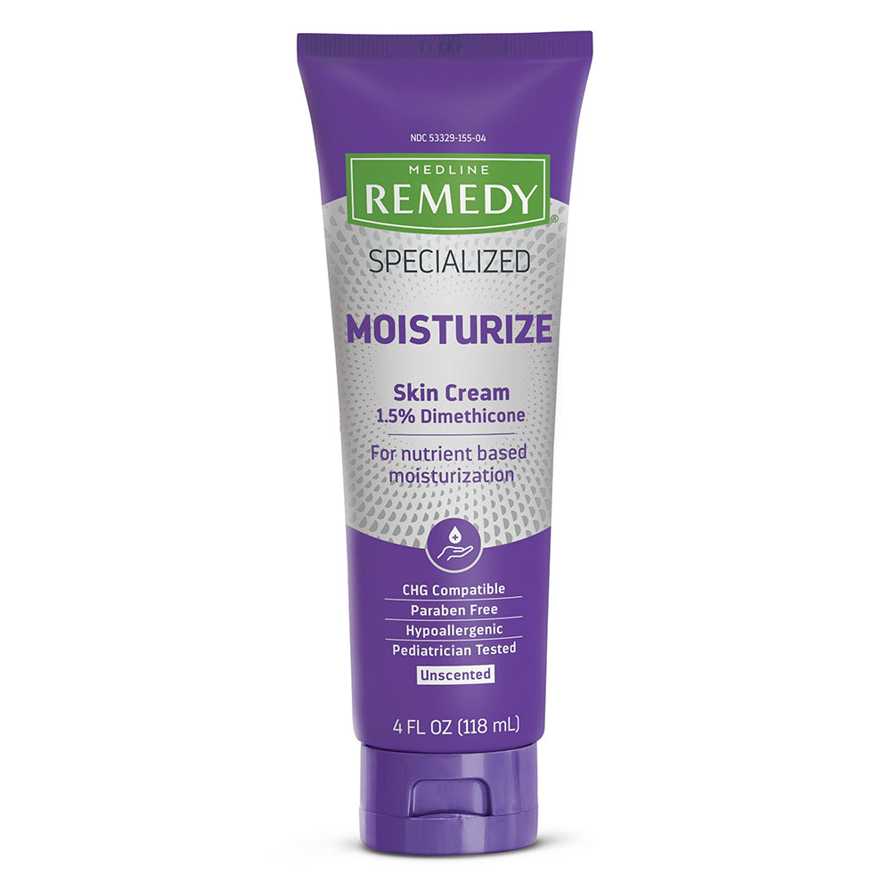 Medline Remedy Specialized Moisturized Skin Cream Unscented and Paraben Free 4Oz (118ml)