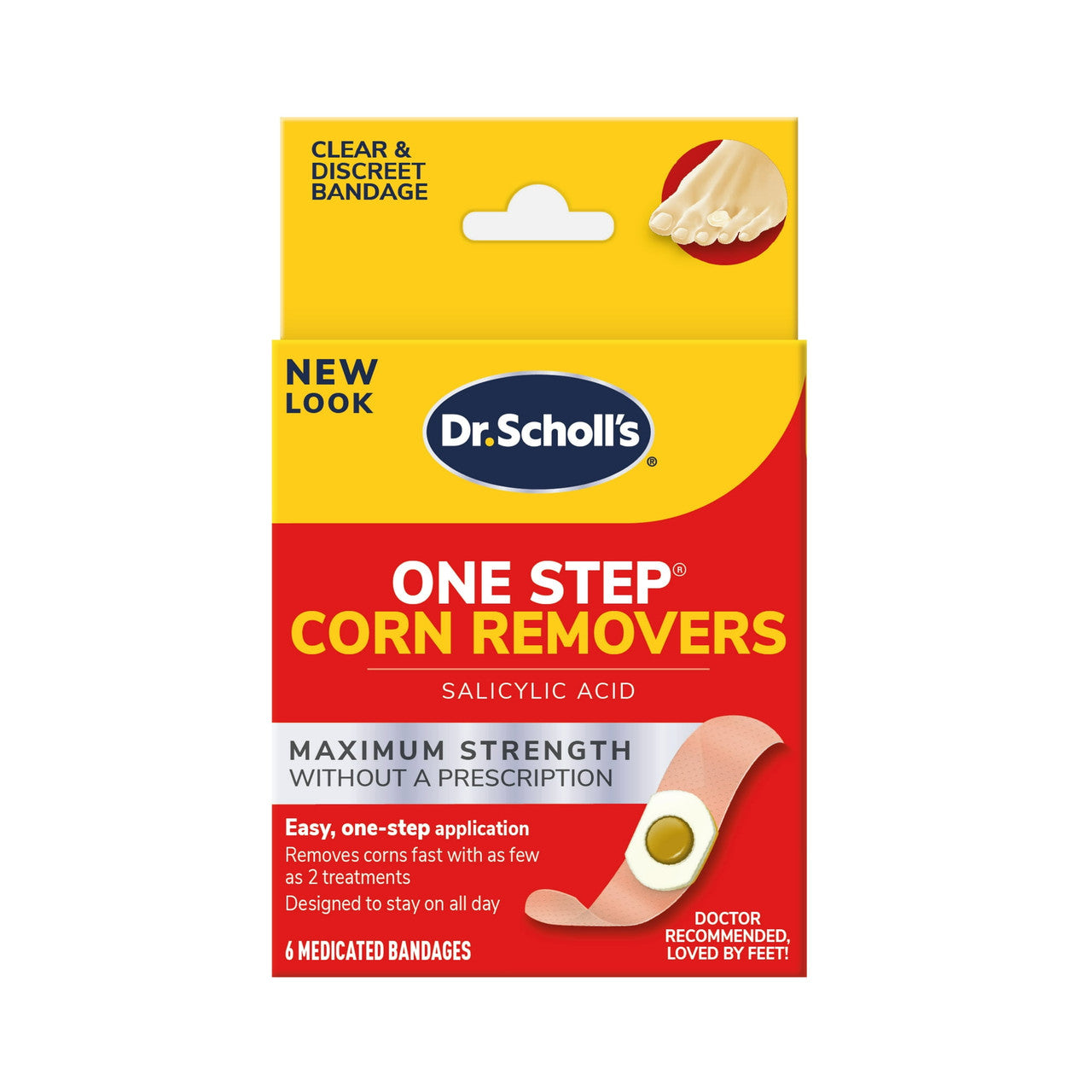 Dr. Scholls One Step Corn Removers, 6 Ea