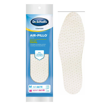 Dr. Scholls Comfort Air-Pillo Insoles, Ultra Soft Cushioning, M Size 7-13, W Size 5-10 1 Pair