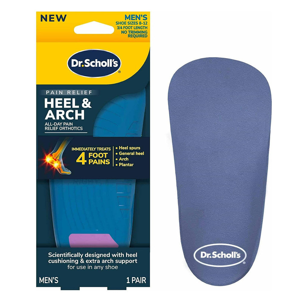 Dr. Scholls Heel and Arch Pain Relief Orthotic for Men, 1 Ea