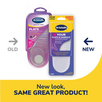 Dr Scholls Stylish Step Discreet Cushioning Insoles for Flats and Sandals Size 6-10, 1 Pair