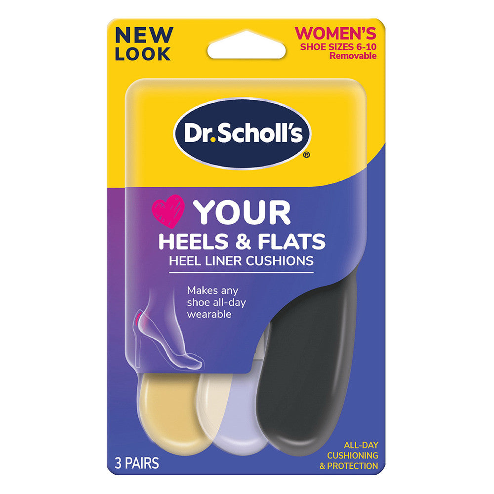 Dr Scholls Stylish Step Heel Liners Cushions, 3 Ea
