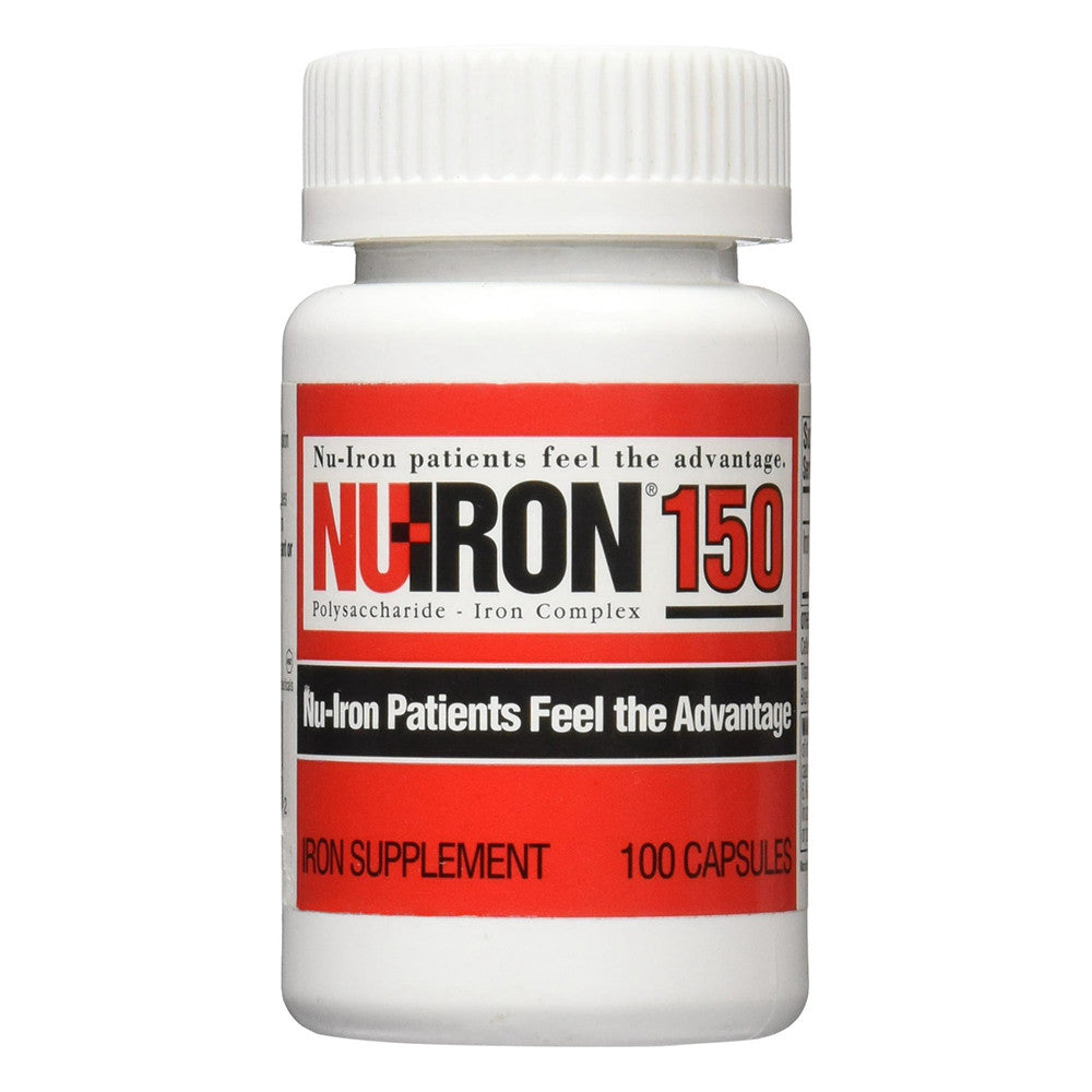 NuIron 150 Mg Iron Supplement Capsules, 100 Ea